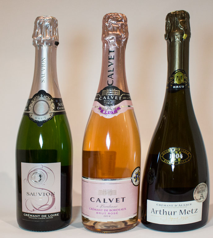 3 sparkling wines