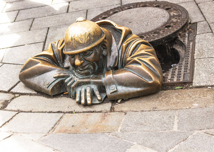 Bratislava man at work